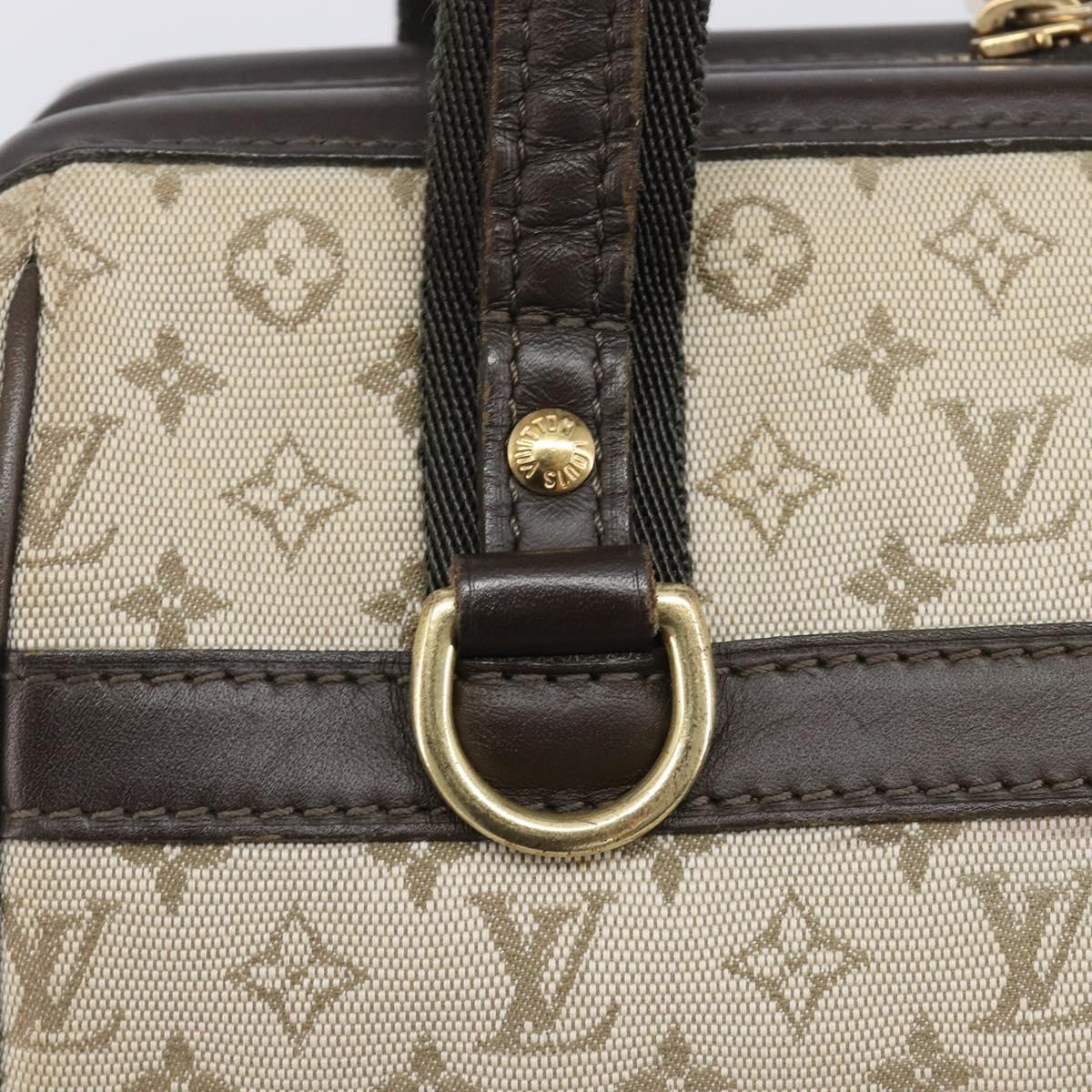LOUIS VUITTON Monogram Mini Josephine PM Hand Bag Khaki M92215 LV Auth BA16442A