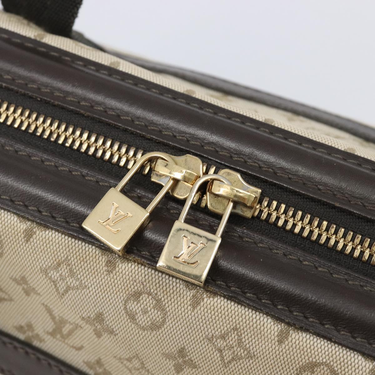 LOUIS VUITTON Monogram Mini Josephine PM Hand Bag Khaki M92215 LV Auth BA16442A