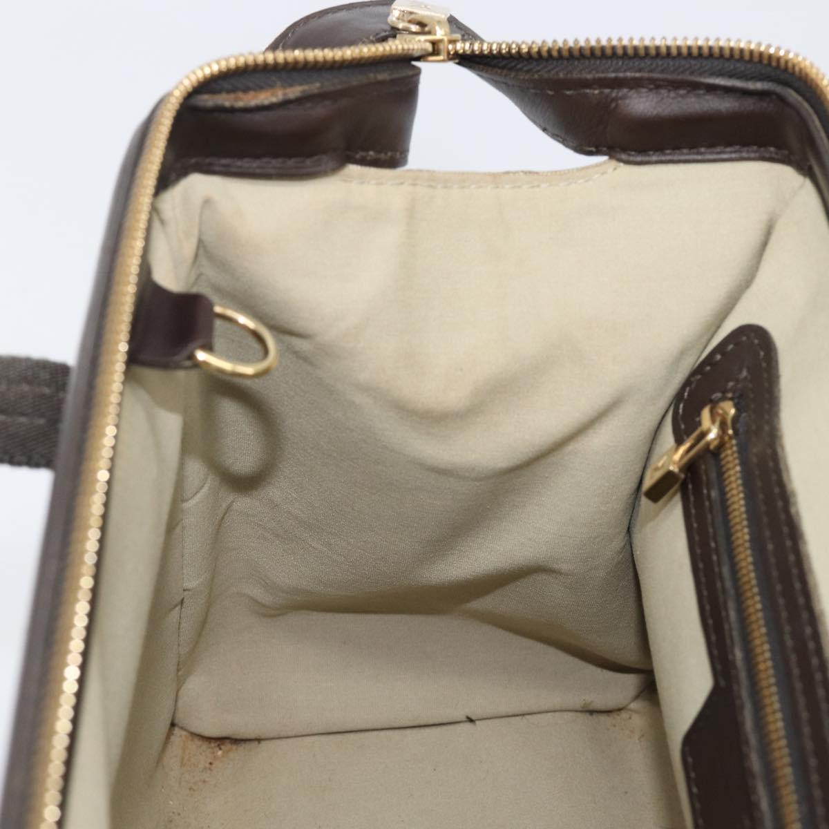 LOUIS VUITTON Monogram Mini Josephine PM Hand Bag Khaki M92215 LV Auth BA16442A
