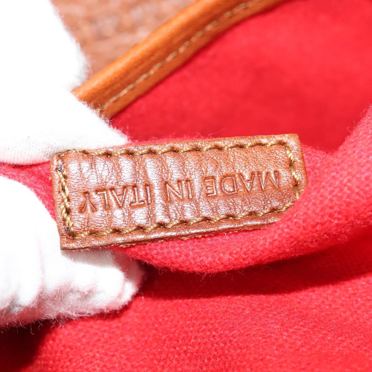 BURBERRY Shoulder Bag Canvas Brown Auth BA1646