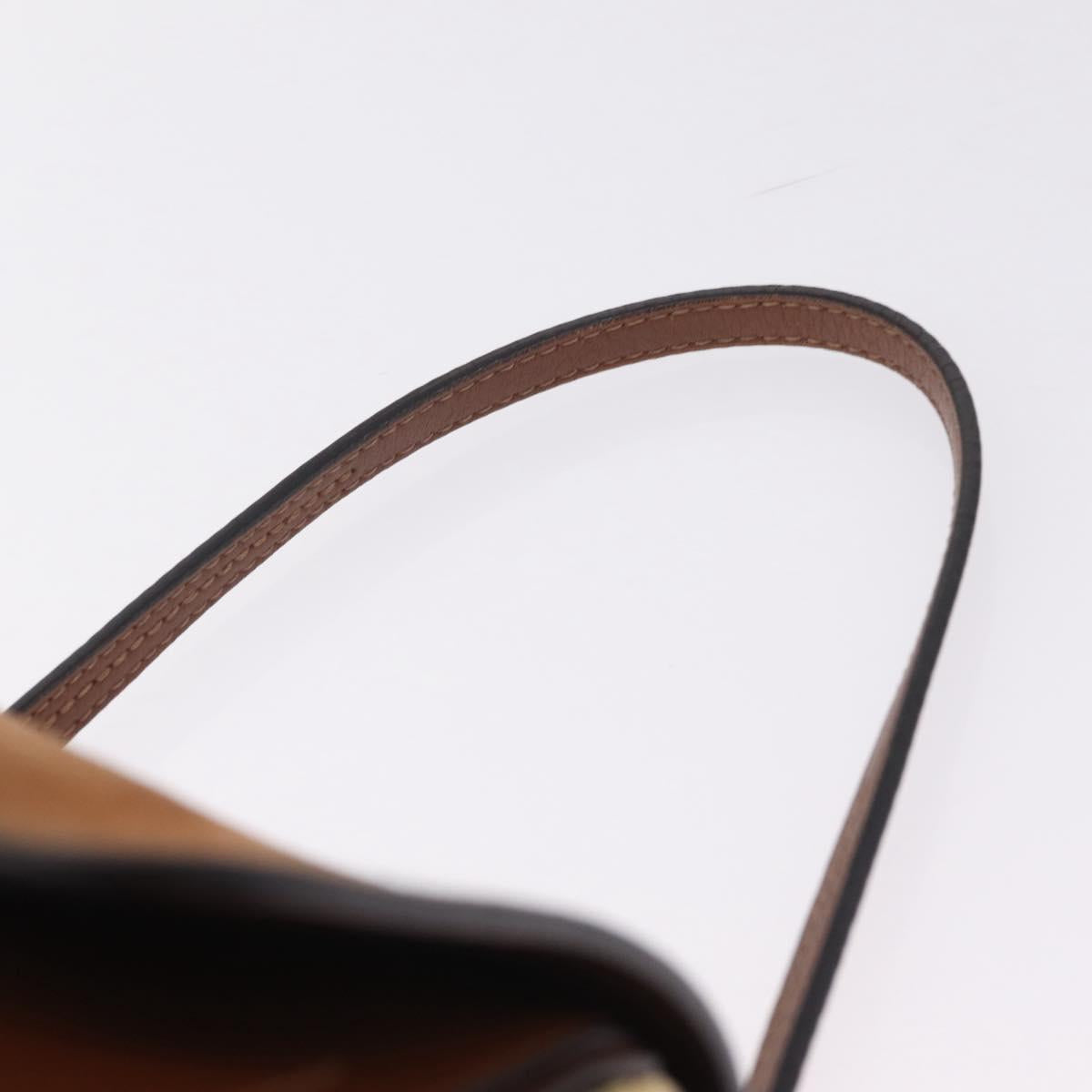 Chloe Faye Mini Backpack Leather Brown Gold Auth BA16466