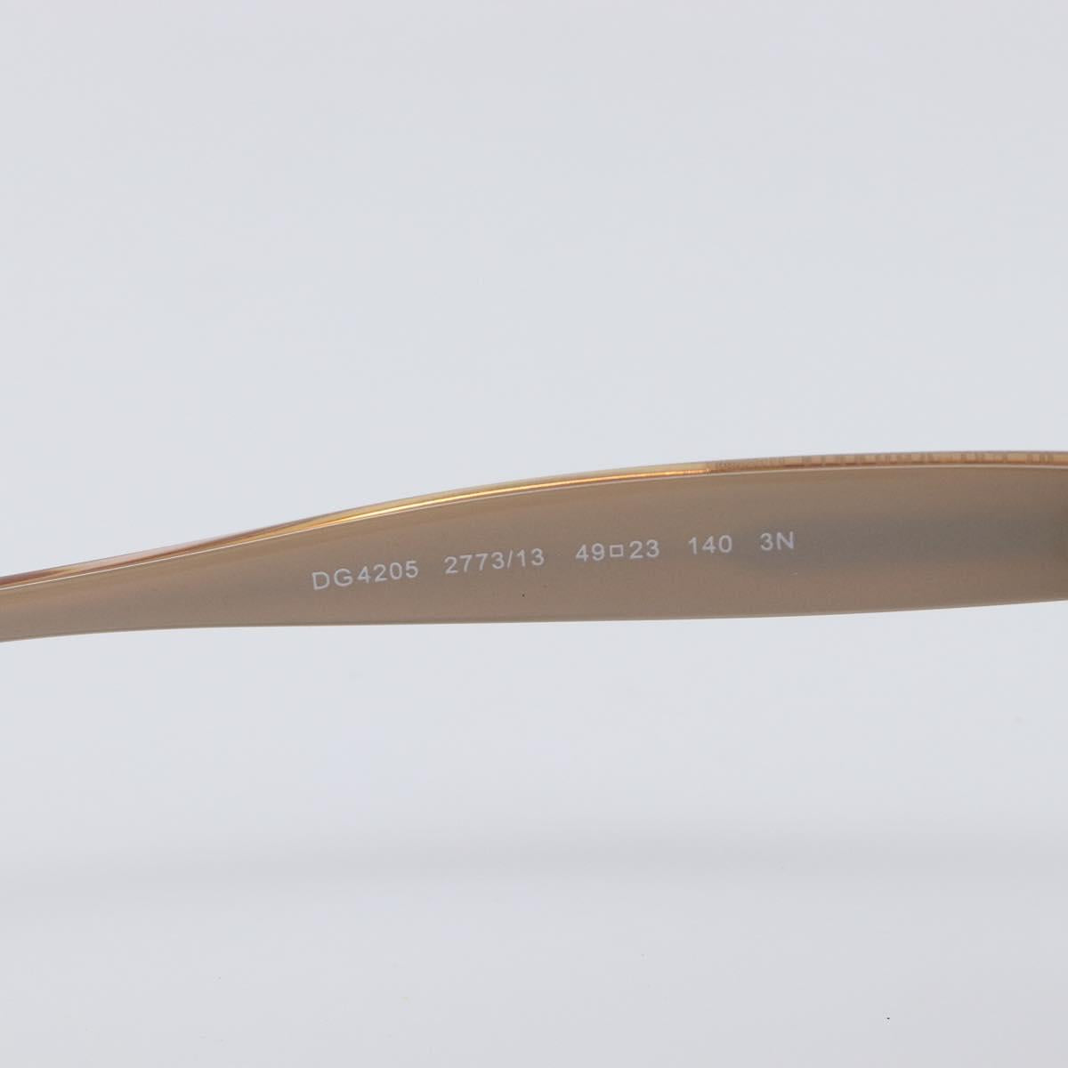 Dolce & Gabbana Sunglasses Plastic Beige Gold Auth BA16469V