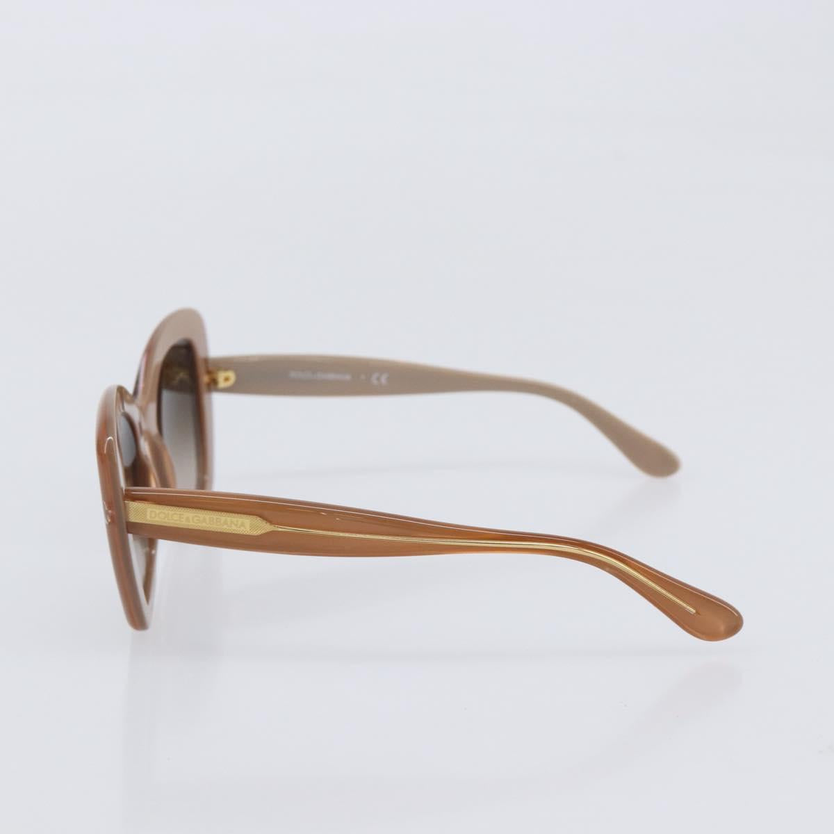 Dolce & Gabbana Sunglasses Plastic Beige Gold Auth BA16469V