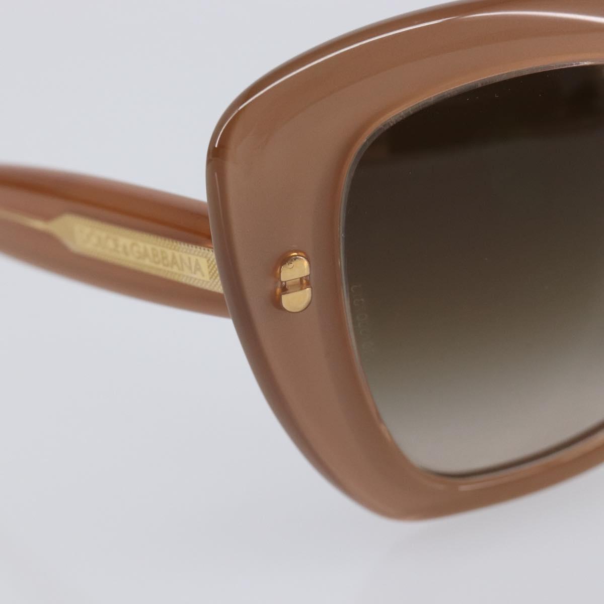 Dolce & Gabbana Sunglasses Plastic Beige Gold Auth BA16469V