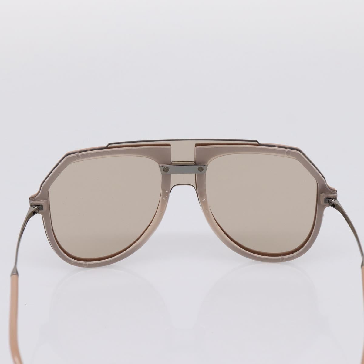 Dolce & Gabbana Sunglasses Metal Beige Silver Auth BA16471
