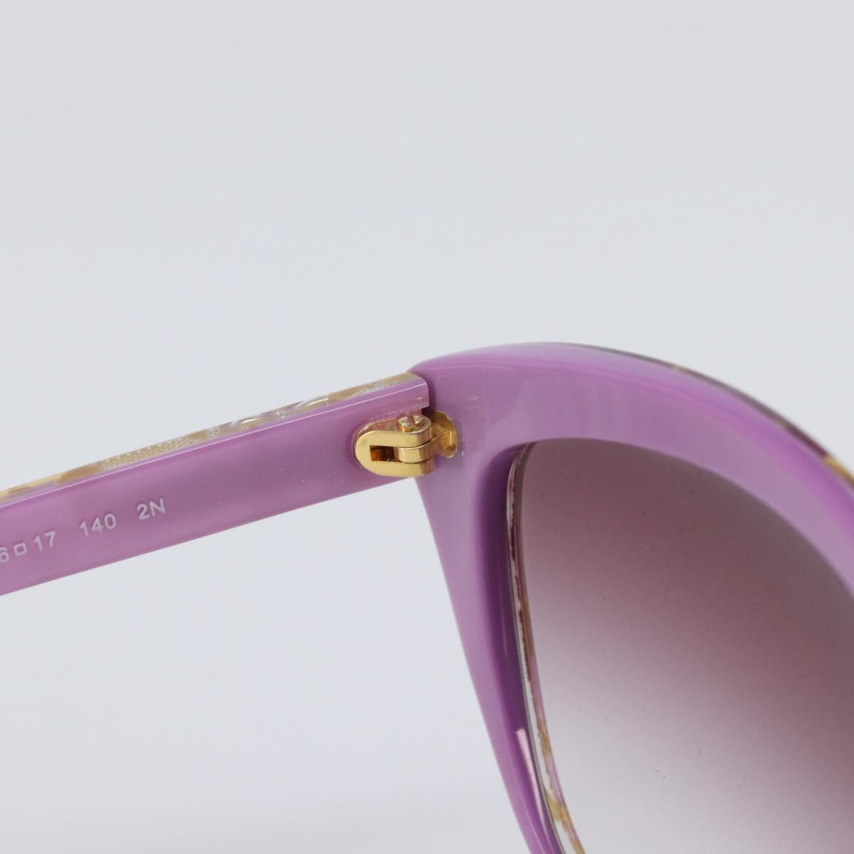 Dolce & Gabbana Sunglasses Plastic Purple Gold Auth BA16473V