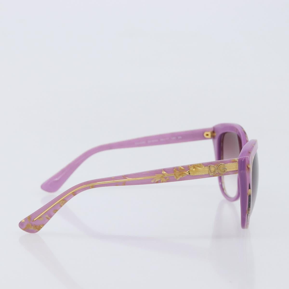 Dolce & Gabbana Sunglasses Plastic Purple Gold Auth BA16473V