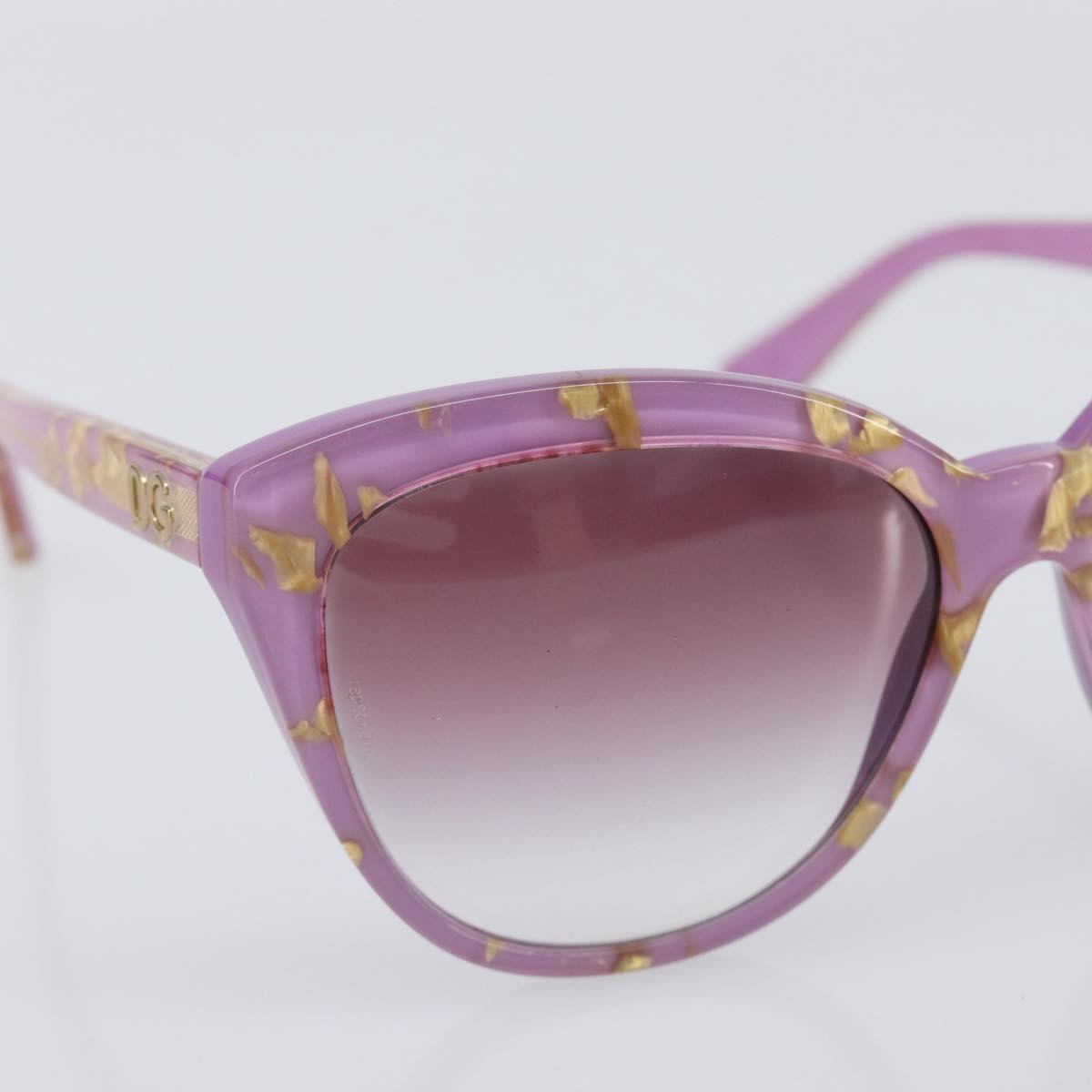 Dolce & Gabbana Sunglasses Plastic Purple Gold Auth BA16473V