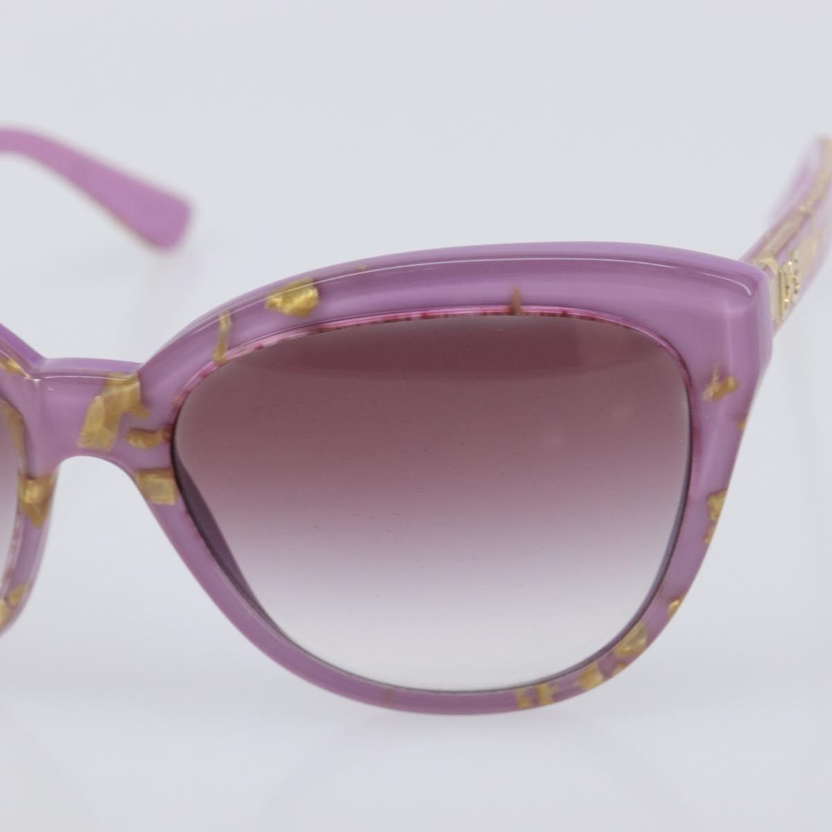 Dolce & Gabbana Sunglasses Plastic Purple Gold Auth BA16473V
