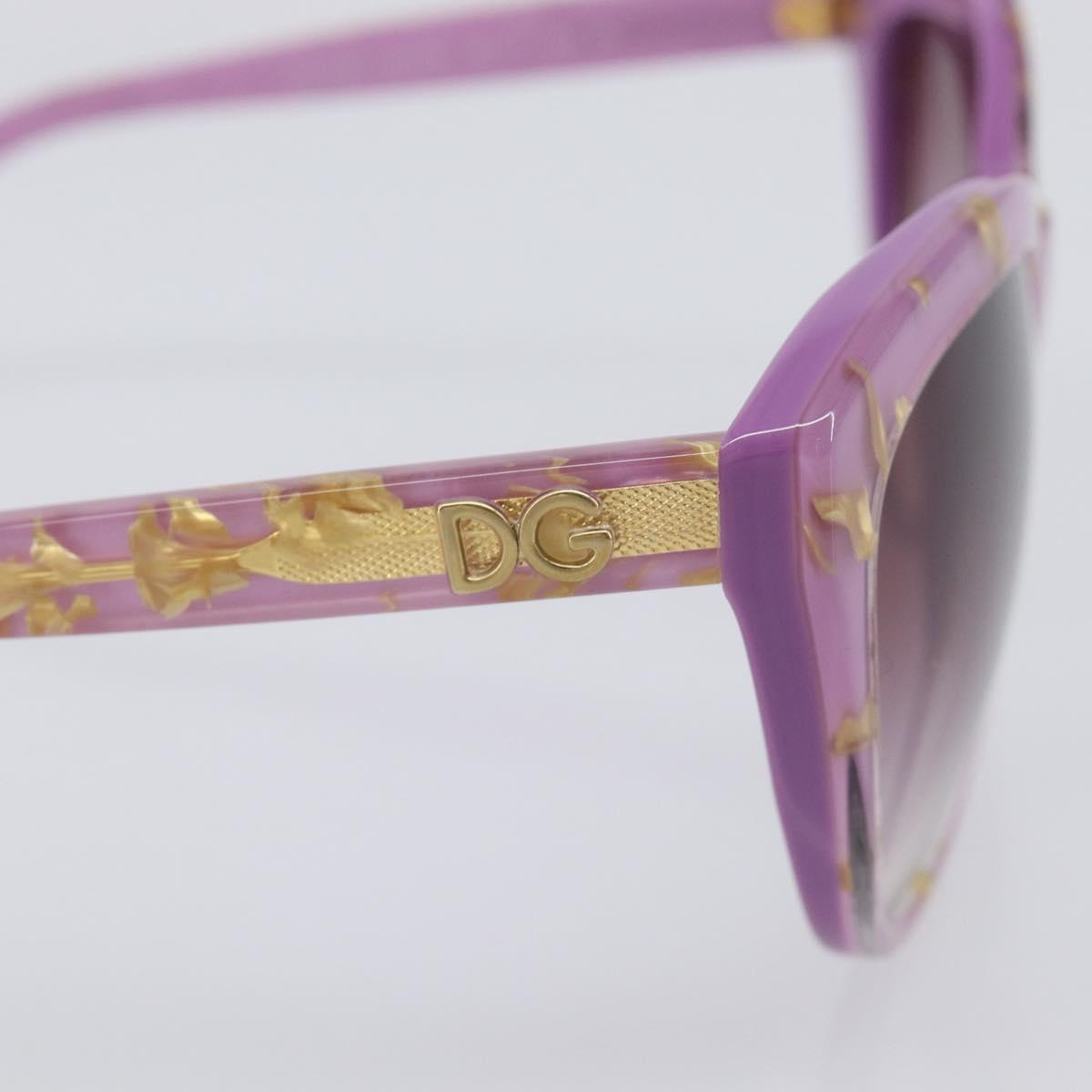 Dolce & Gabbana Sunglasses Plastic Purple Gold Auth BA16473V