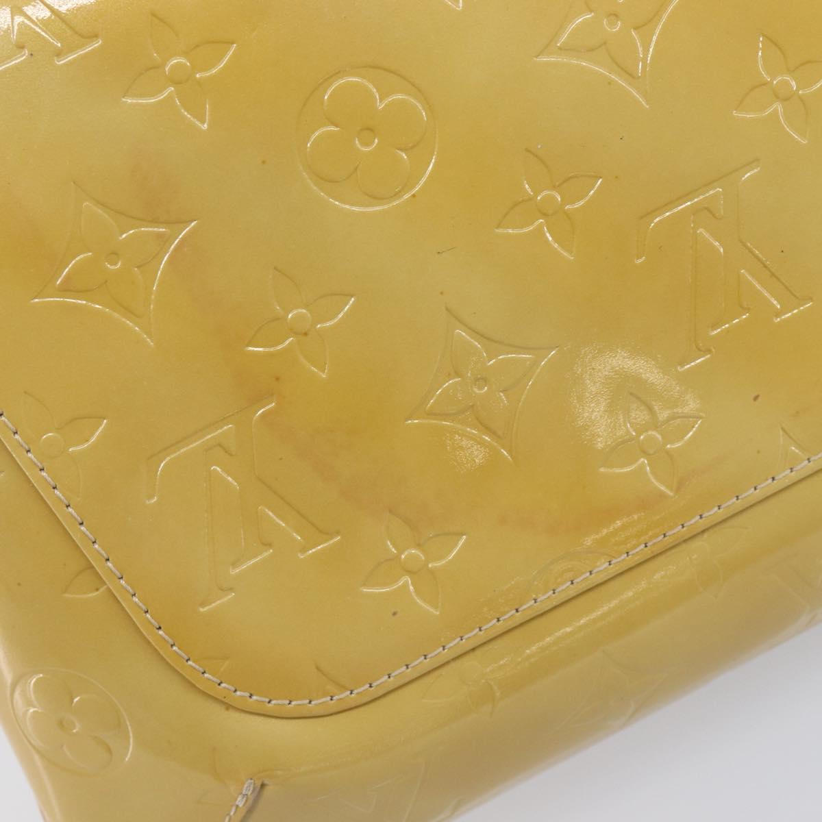 LOUIS VUITTON Monogram Vernis Thompson Street Bag Beige M91301 LV Auth BA16484A