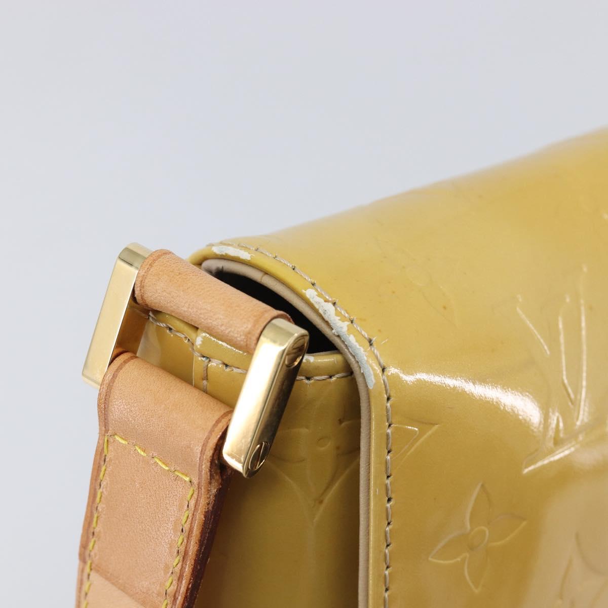 LOUIS VUITTON Monogram Vernis Thompson Street Bag Beige M91301 LV Auth BA16484A