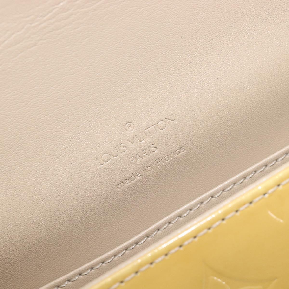 LOUIS VUITTON Monogram Vernis Thompson Street Bag Beige M91301 LV Auth BA16484A
