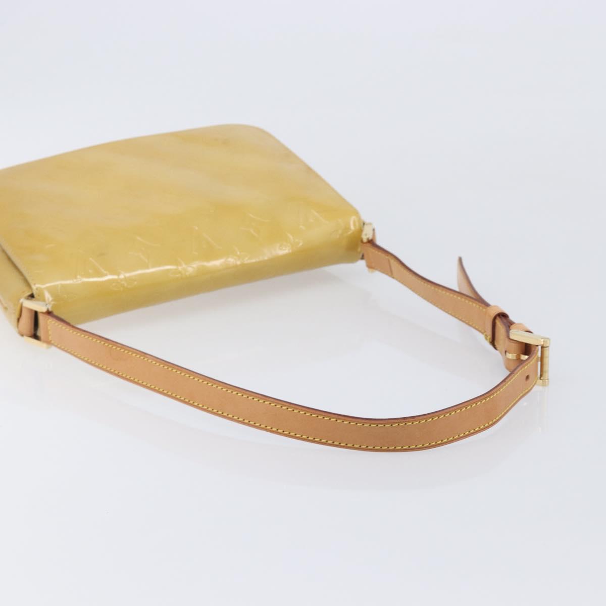 LOUIS VUITTON Monogram Vernis Thompson Street Bag Beige M91301 LV Auth BA16484A