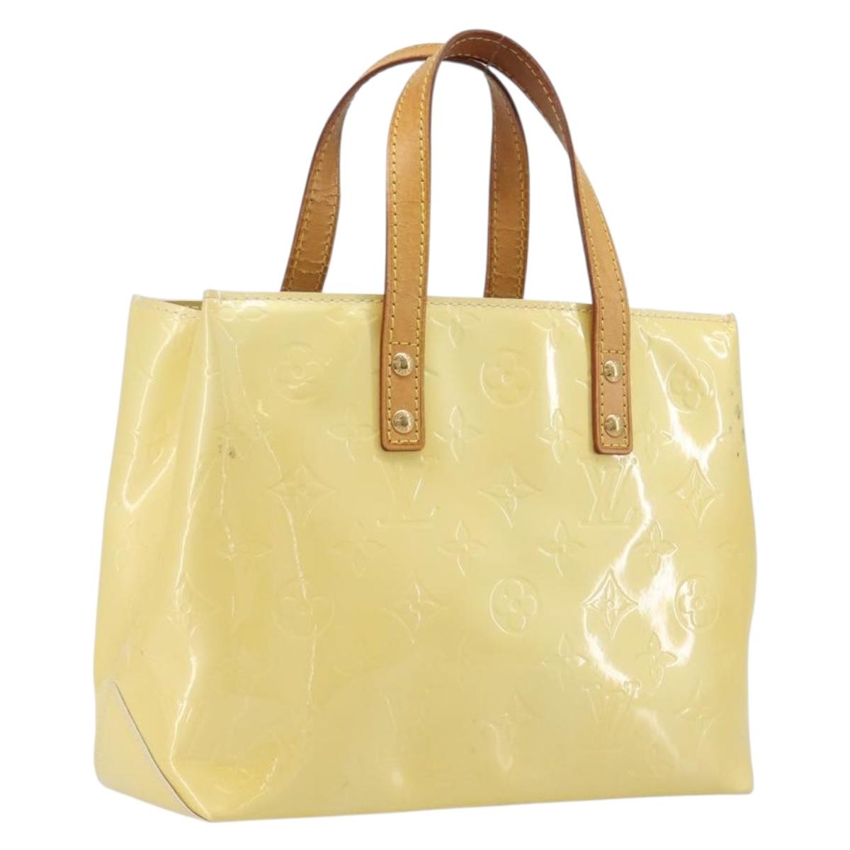 LOUIS VUITTON Monogram Vernis Reade PM Hand Bag Gris M91145 LV Auth BA16490
