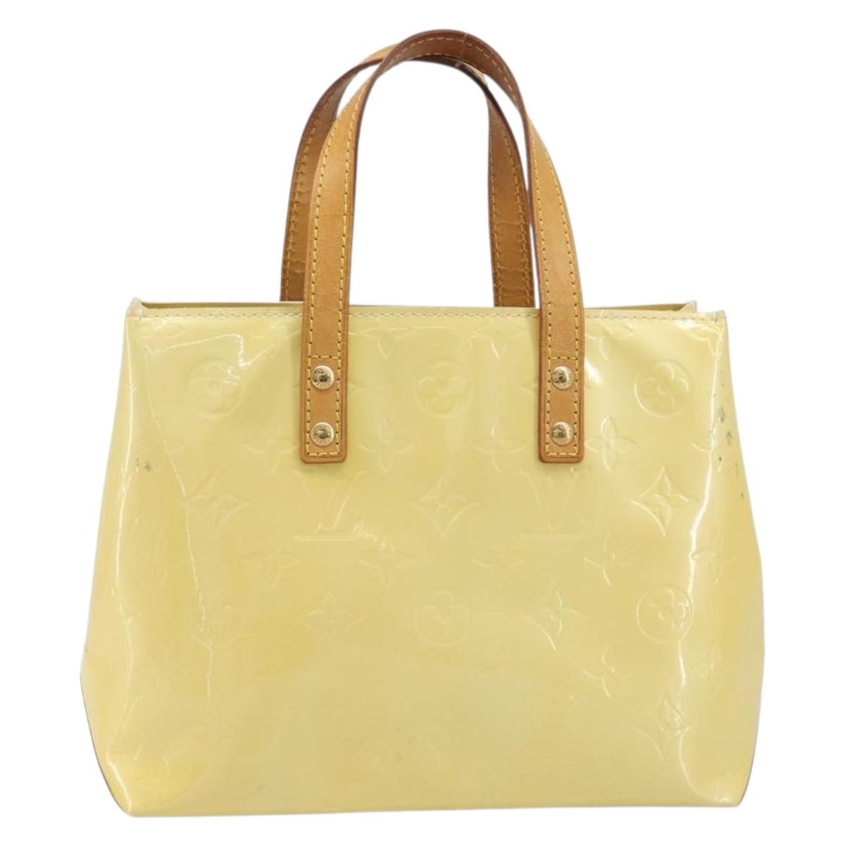 LOUIS VUITTON Monogram Vernis Reade PM Hand Bag Gris M91145 LV Auth BA16490