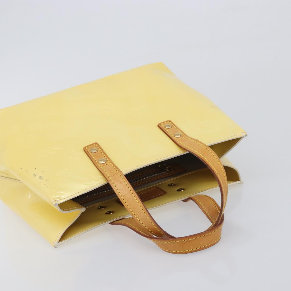 LOUIS VUITTON Monogram Vernis Reade PM Hand Bag Gris M91145 LV Auth BA16490