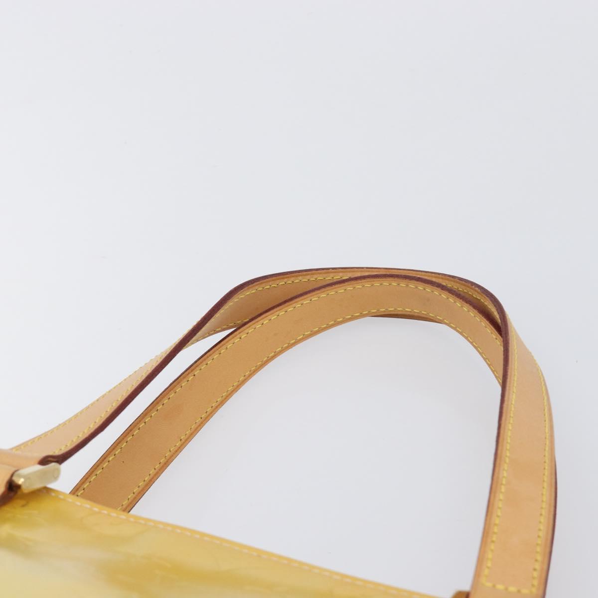 LOUIS VUITTON Monogram Vernis Houston Hand Bag Gris M91053 LV Auth BA16491