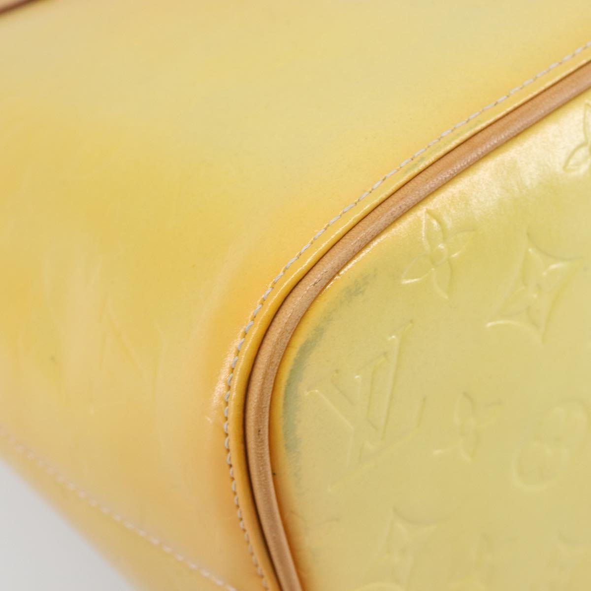 LOUIS VUITTON Monogram Vernis Houston Hand Bag Gris M91053 LV Auth BA16491