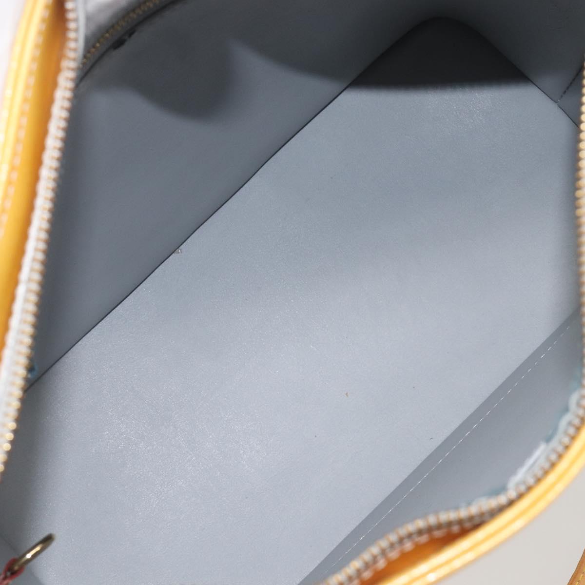 LOUIS VUITTON Monogram Vernis Houston Hand Bag Gris M91053 LV Auth BA16491
