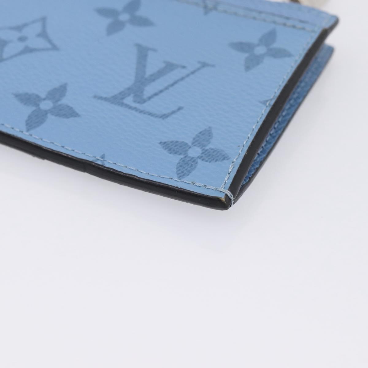 LOUIS VUITTON Taigalama Fragment Case Blue M30785 LV Auth BA16501