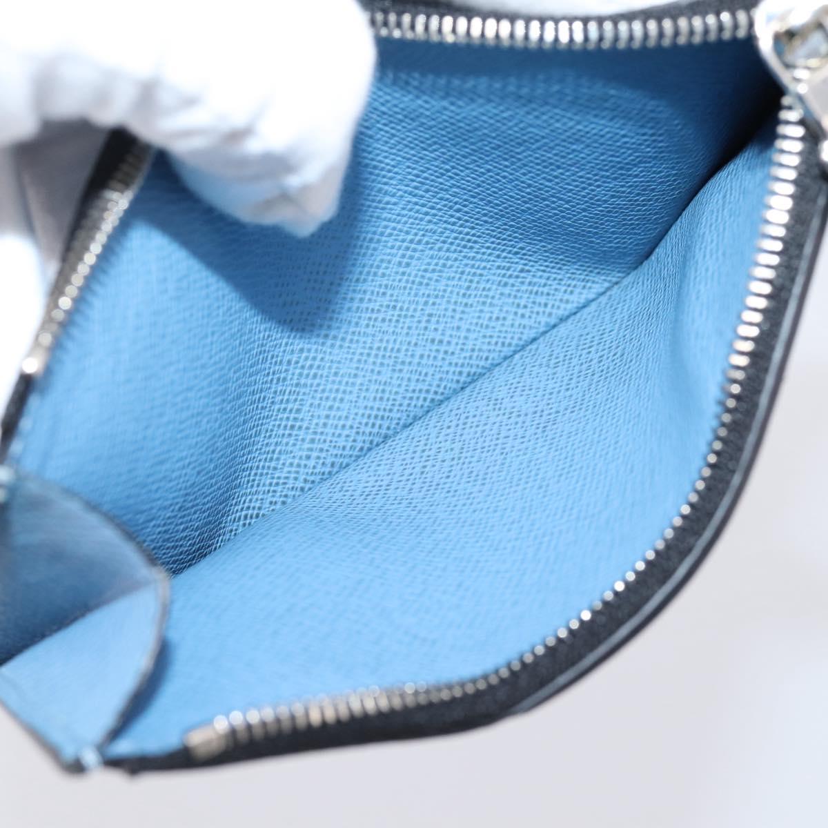 LOUIS VUITTON Taigalama Fragment Case Blue M30785 LV Auth BA16501