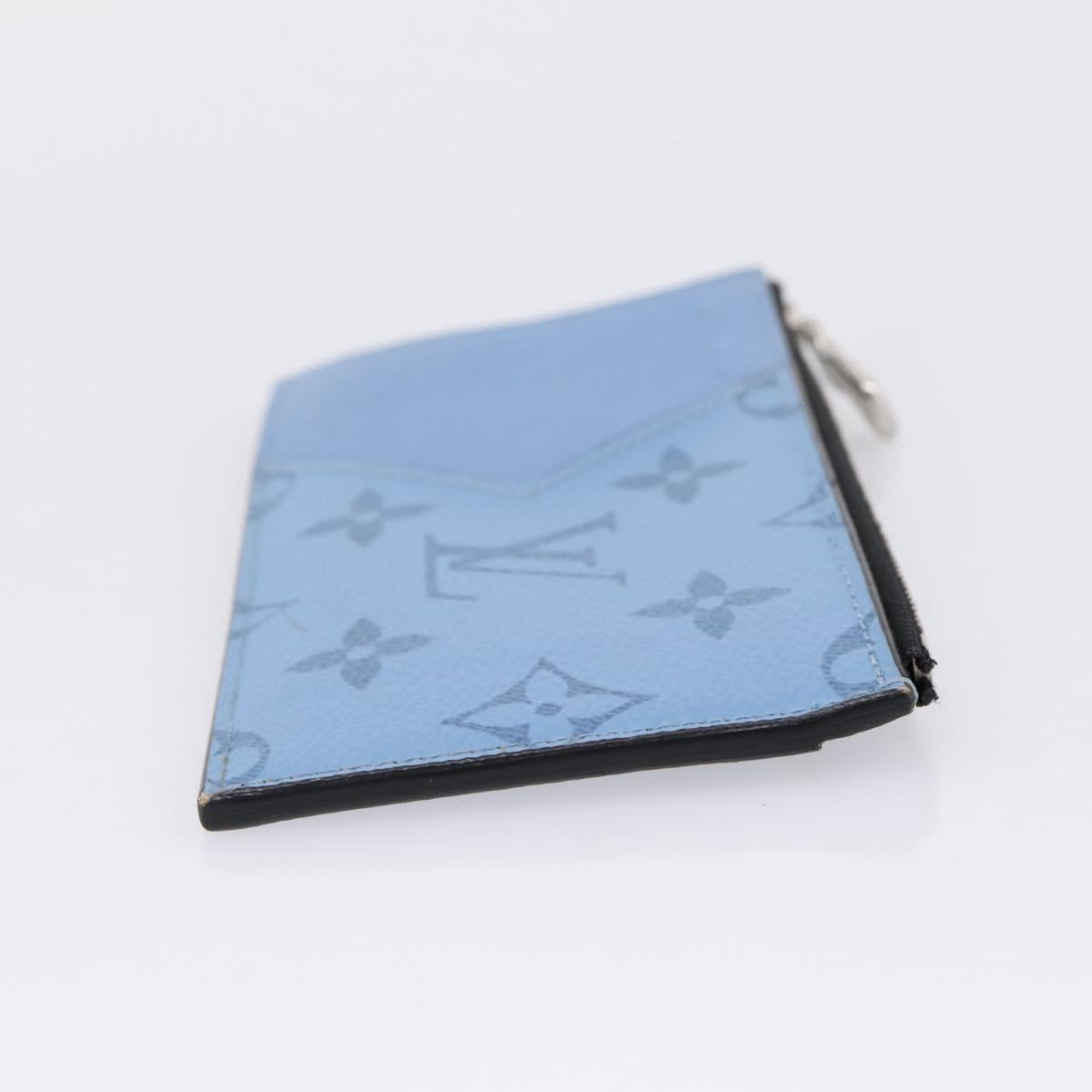 LOUIS VUITTON Taigalama Fragment Case Blue M30785 LV Auth BA16501