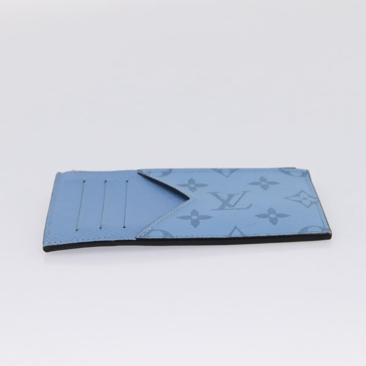 LOUIS VUITTON Taigalama Fragment Case Blue M30785 LV Auth BA16501