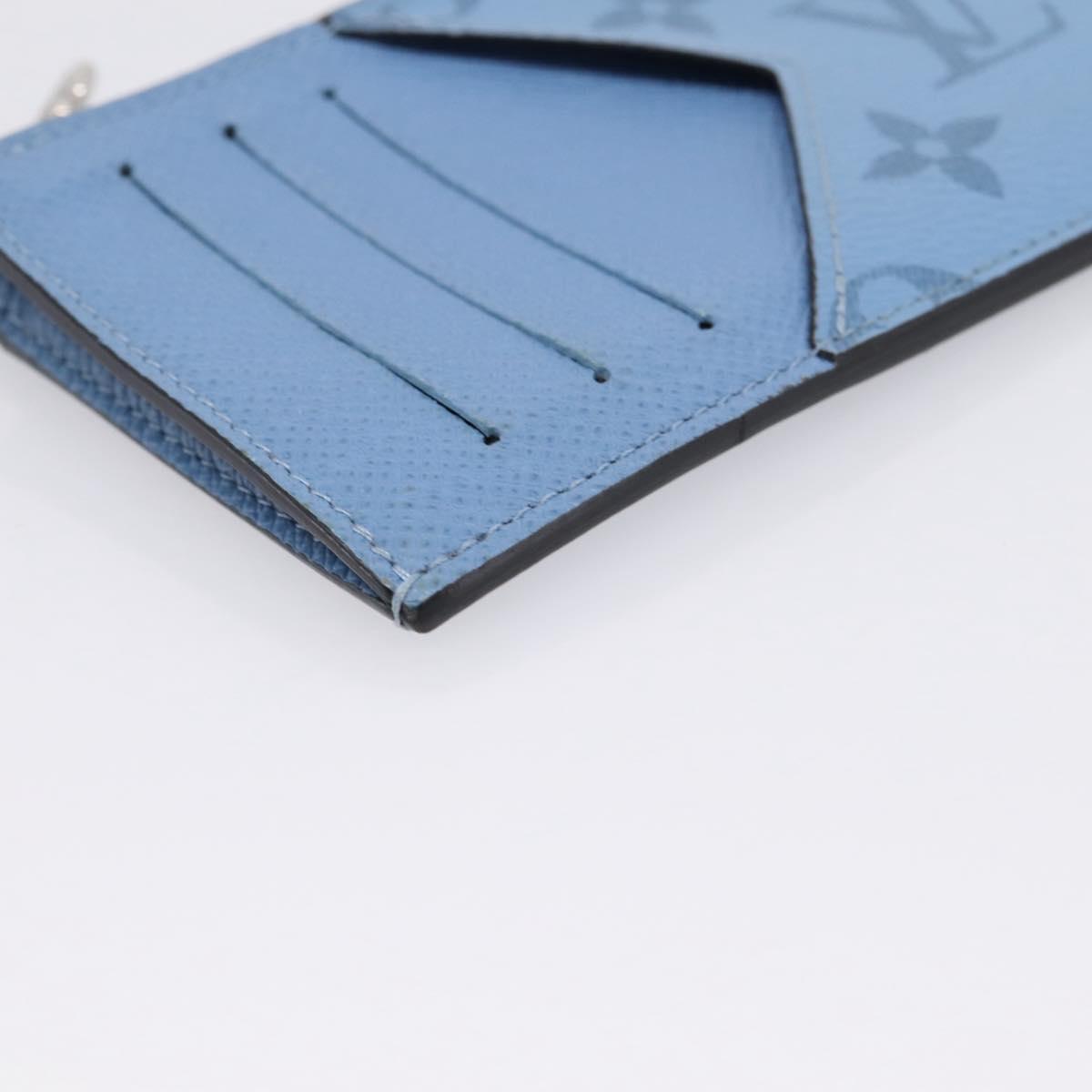 LOUIS VUITTON Taigalama Fragment Case Blue M30785 LV Auth BA16501