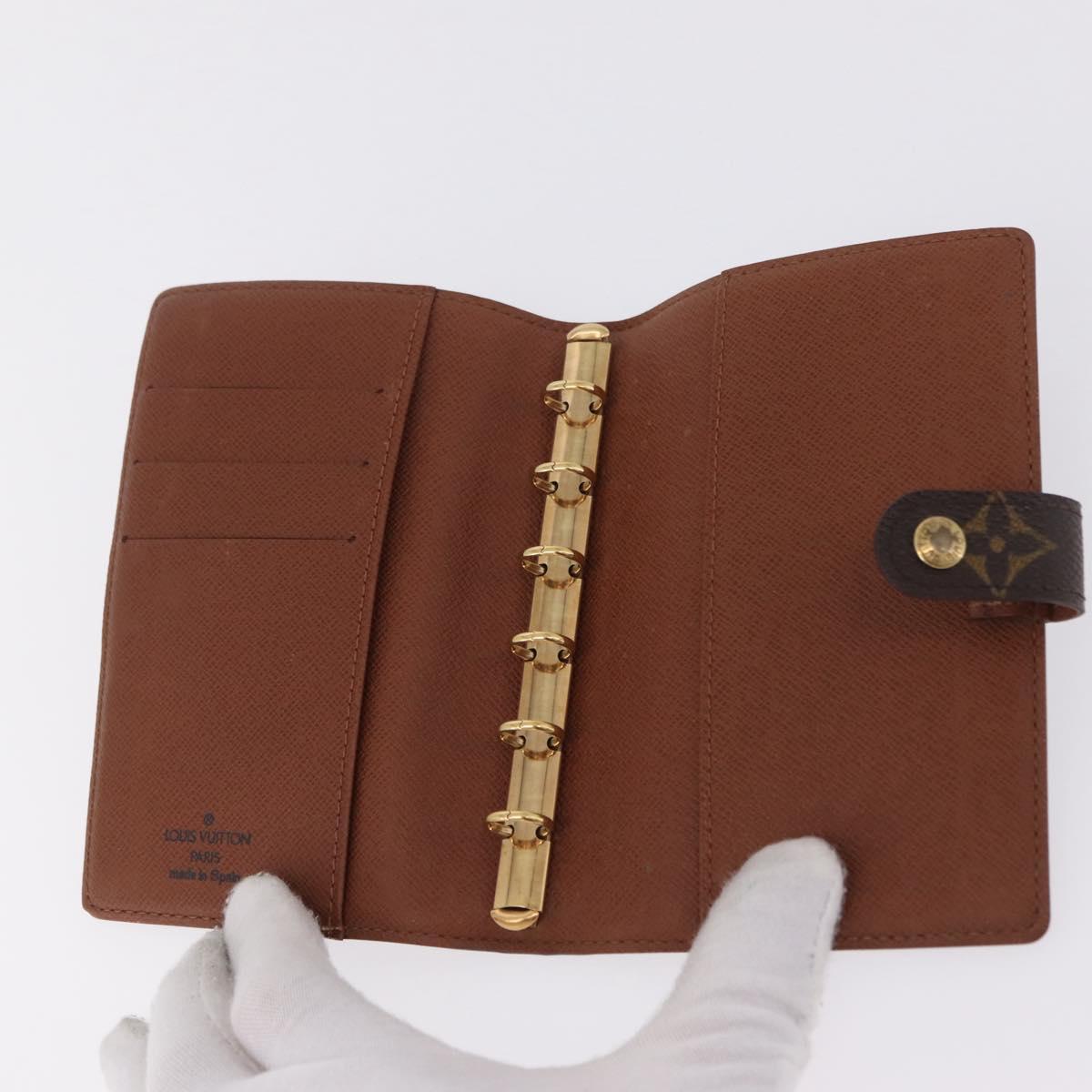 LOUIS VUITTON Monogram Agenda PM Day Planner Cover 2 Set LV Auth BA16515