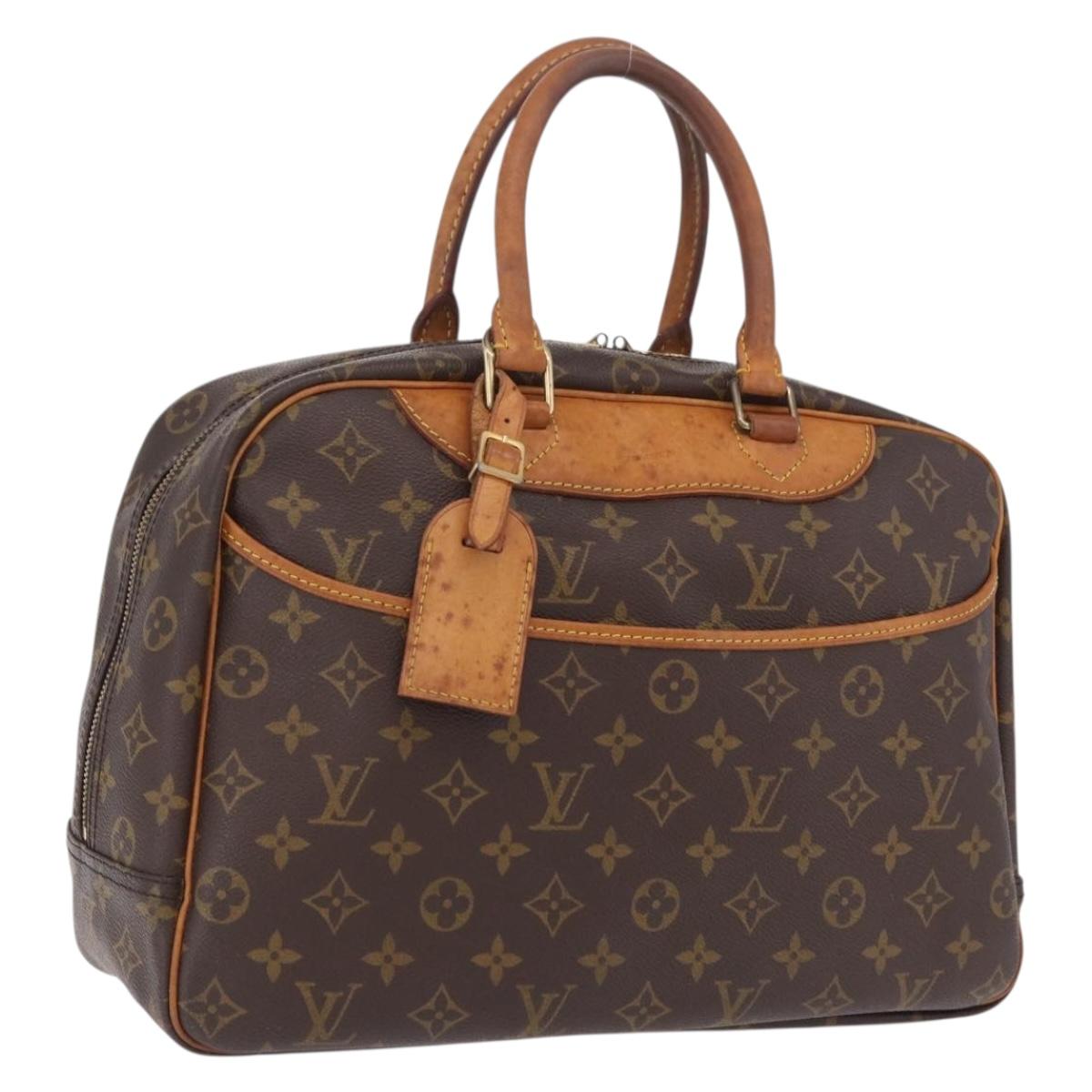 LOUIS VUITTON Monogram Deauville Hand Bag M47270 LV Auth BA16520