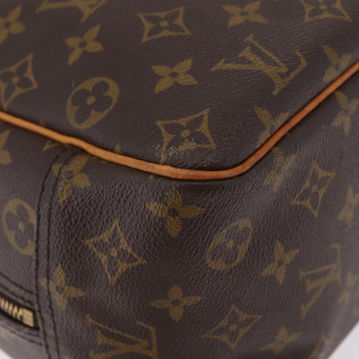 LOUIS VUITTON Monogram Deauville Hand Bag M47270 LV Auth BA16520