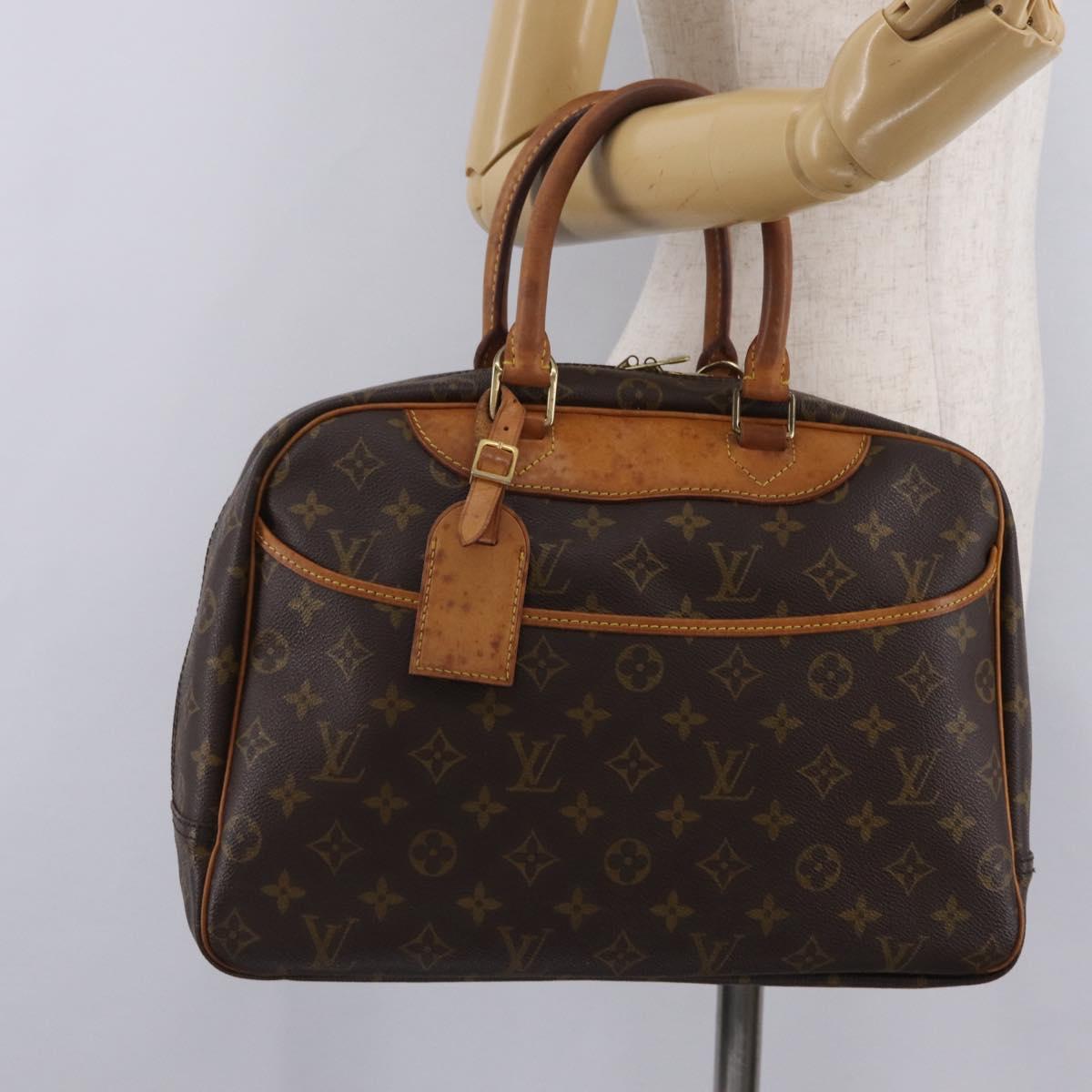 LOUIS VUITTON Monogram Deauville Hand Bag M47270 LV Auth BA16520