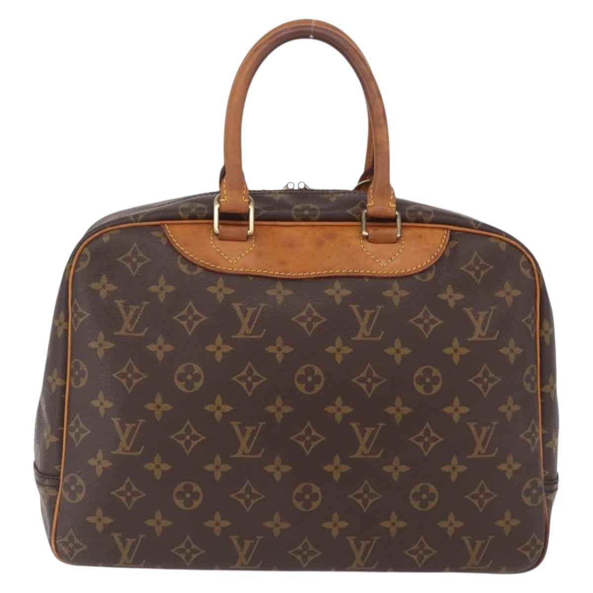 LOUIS VUITTON Monogram Deauville Hand Bag M47270 LV Auth BA16520