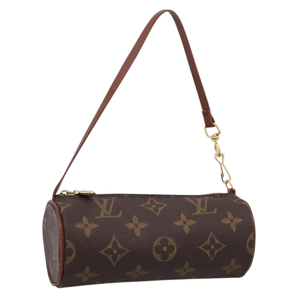 LOUIS VUITTON Monogram Papillon Pouch Pouch LV Auth BA16521