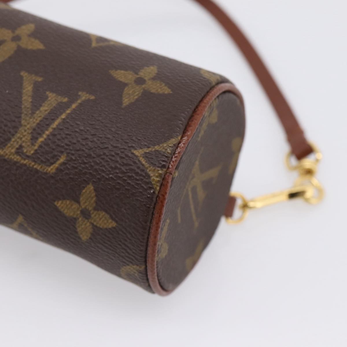 LOUIS VUITTON Monogram Papillon Pouch Pouch LV Auth BA16521