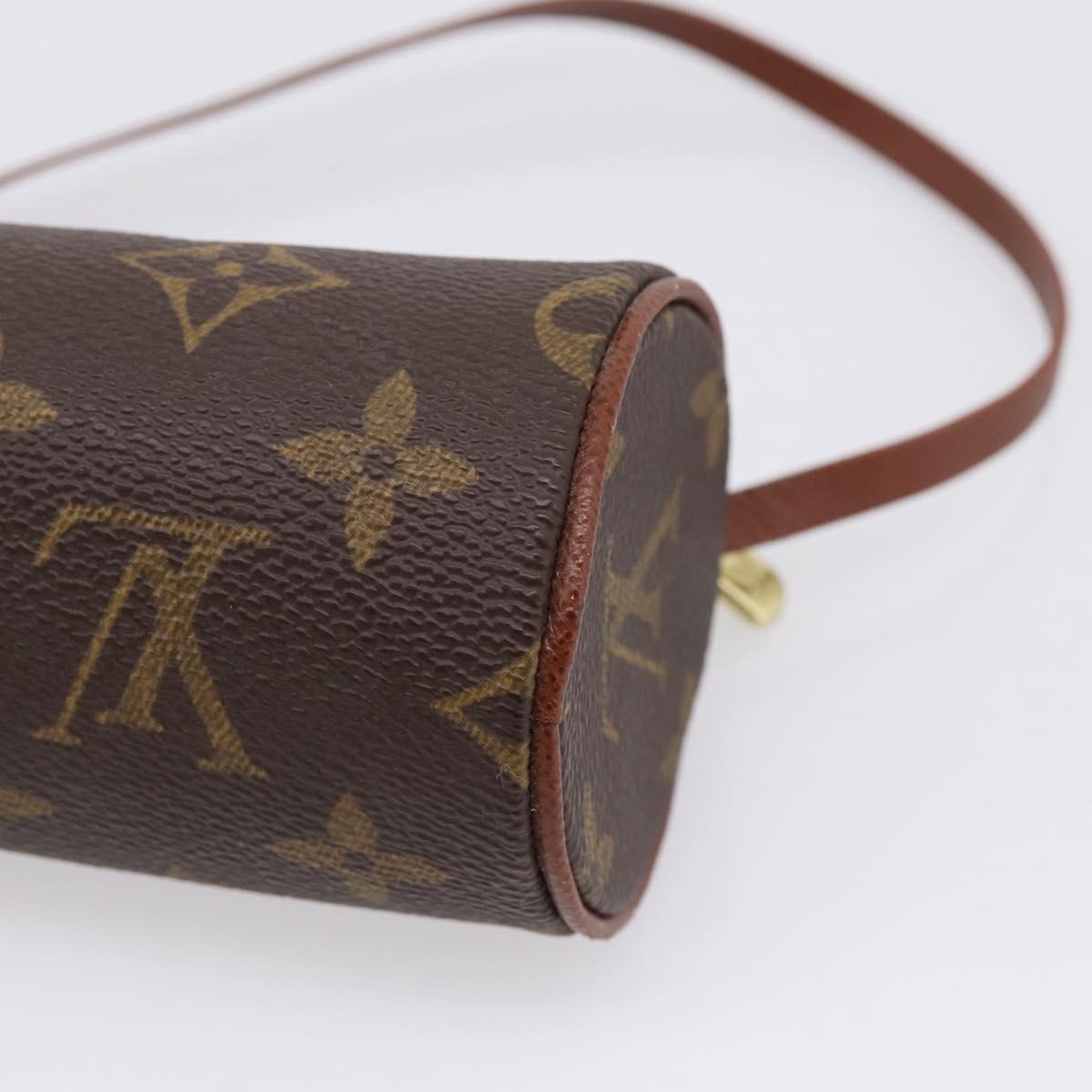 LOUIS VUITTON Monogram Papillon Pouch Pouch LV Auth BA16521