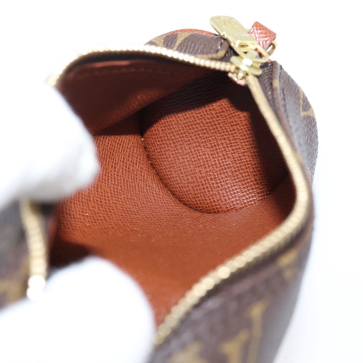 LOUIS VUITTON Monogram Papillon Pouch Pouch LV Auth BA16521