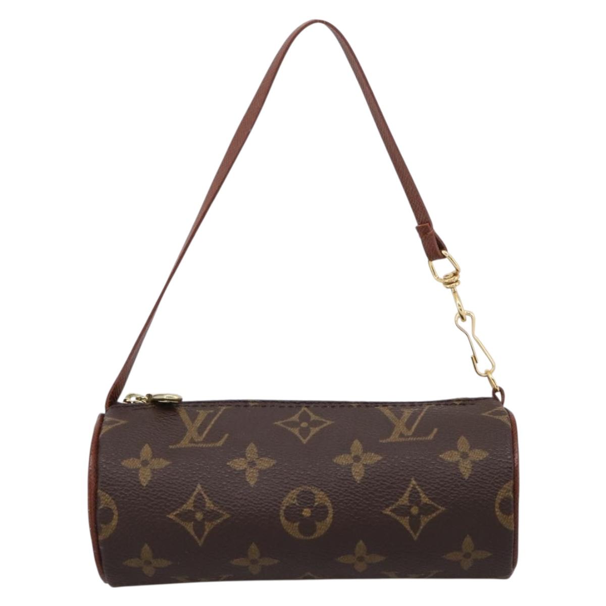 LOUIS VUITTON Monogram Papillon Pouch Pouch LV Auth BA16521