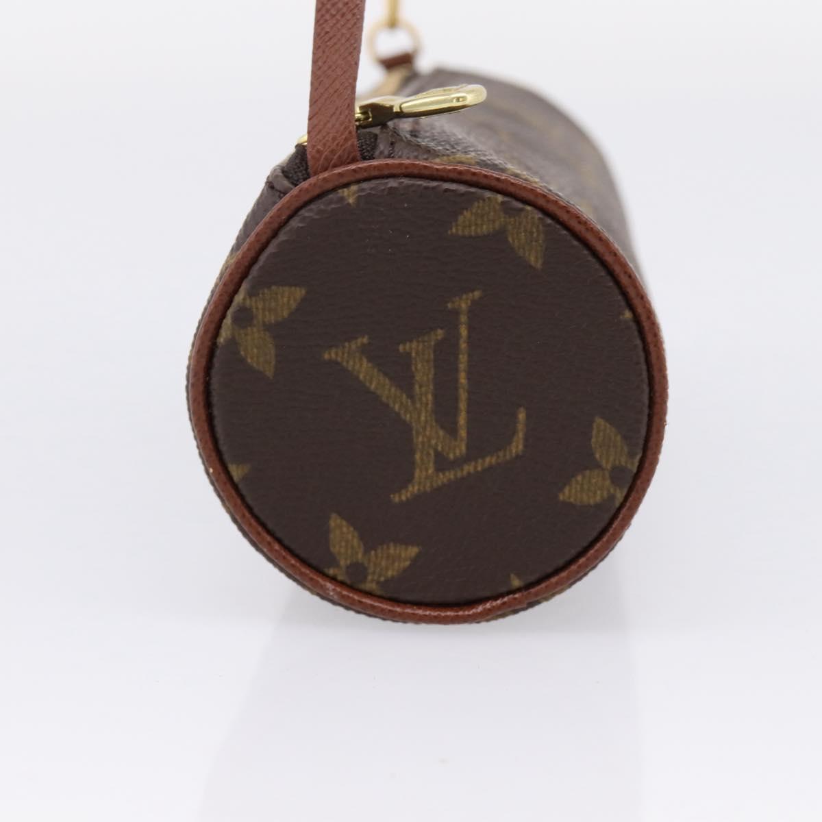 LOUIS VUITTON Monogram Papillon Pouch Pouch LV Auth BA16521