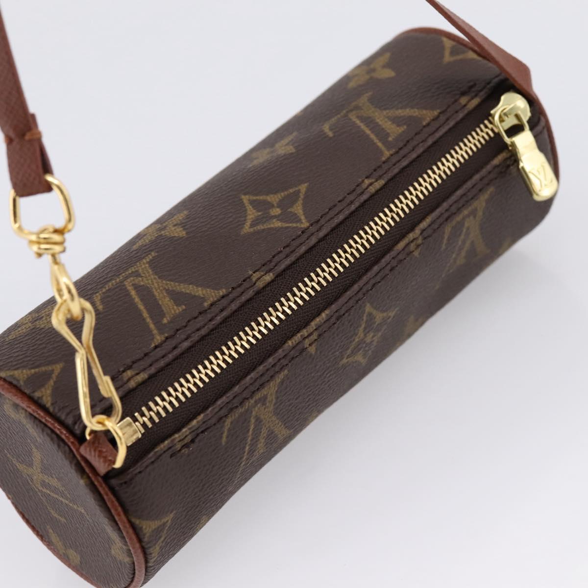 LOUIS VUITTON Monogram Papillon Pouch Pouch LV Auth BA16521