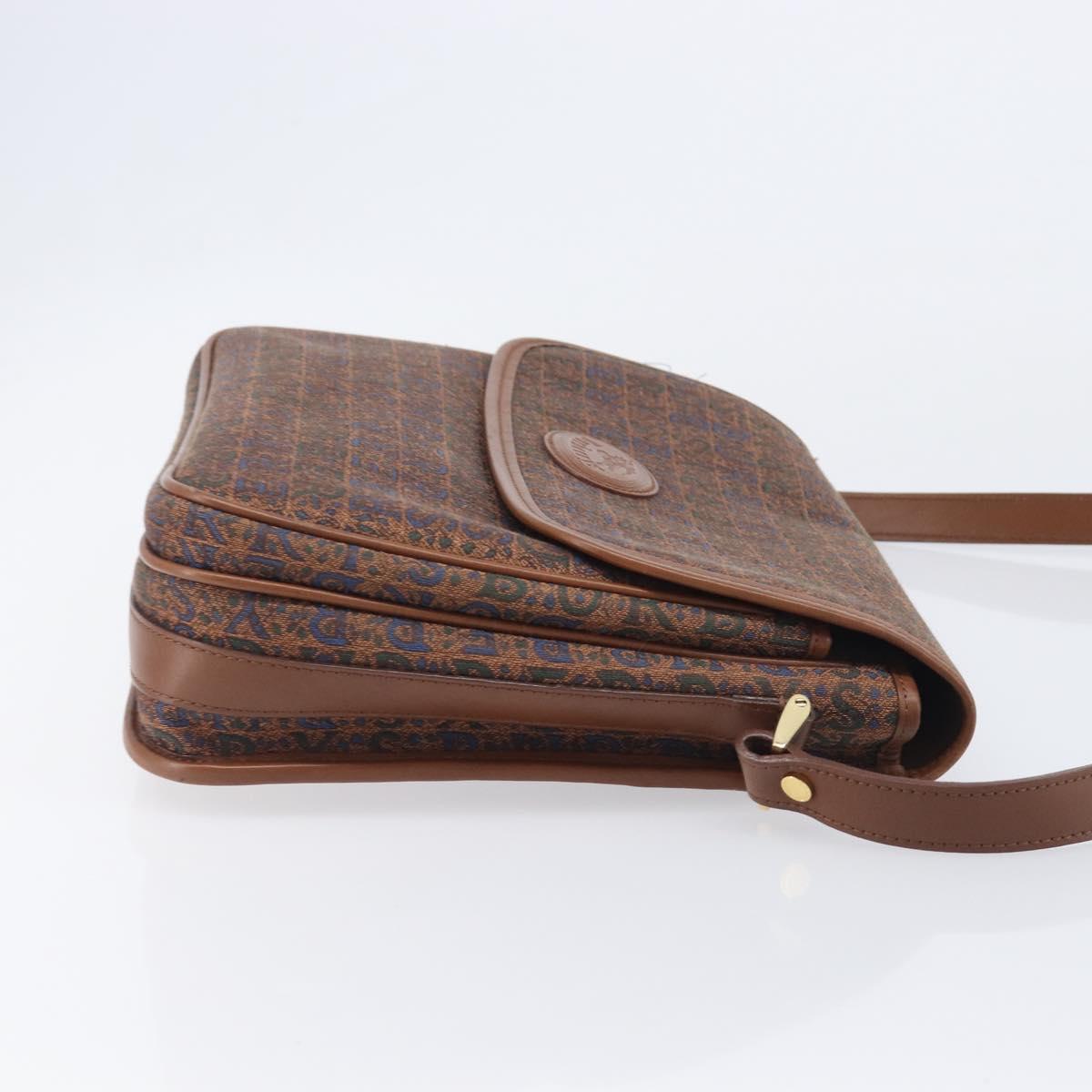 Burberrys Shoulder Bag Canvas Brown Gold Tone Auth BA16531A