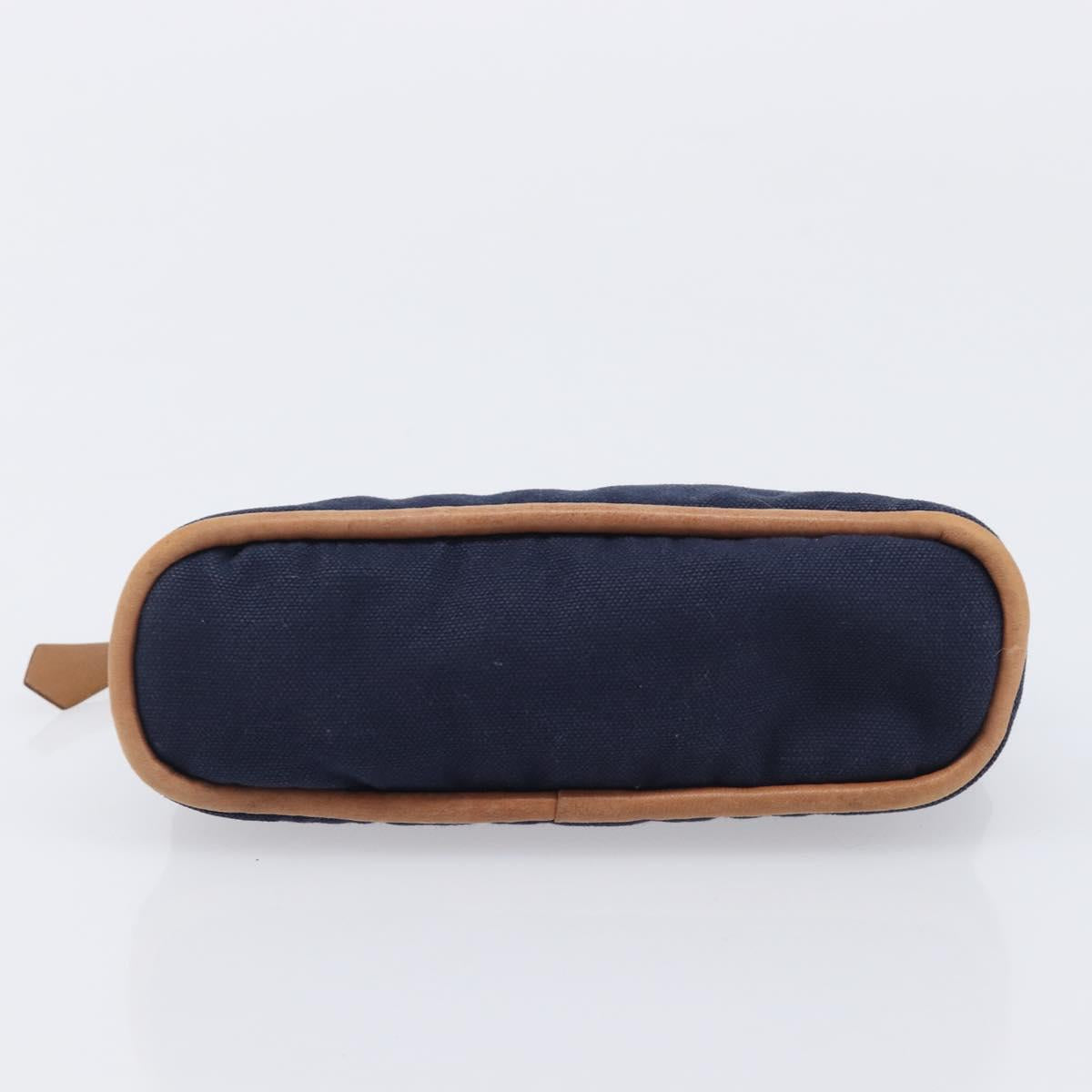 HERMES Bolide Pouch Canvas 2 Set Black Orange Auth BA16534