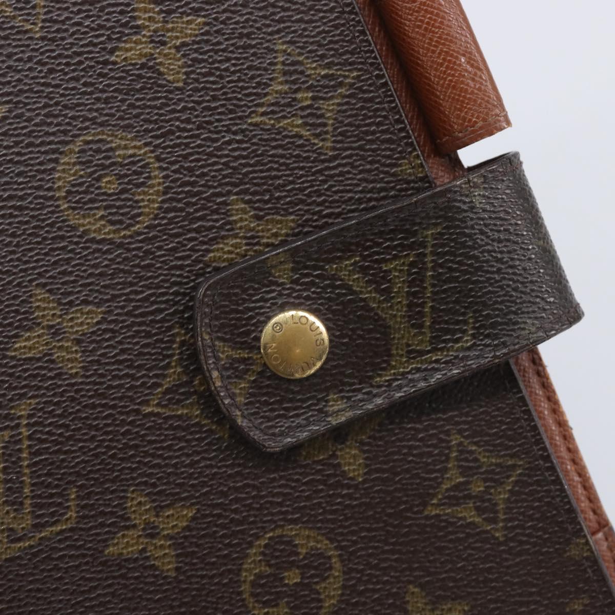 LOUIS VUITTON Monogram Agenda GM Day Planner Cover R20006 LV Auth BA16538