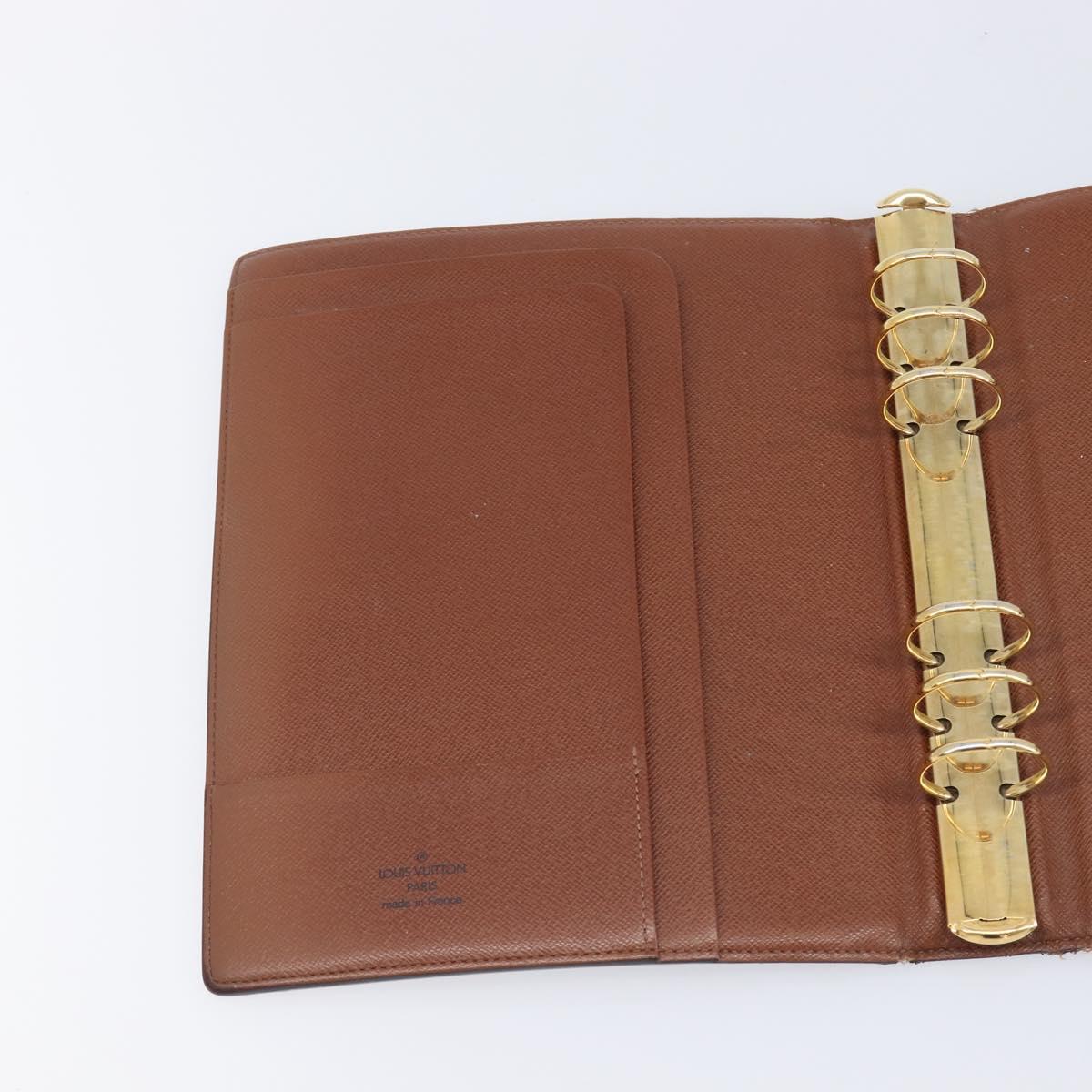 LOUIS VUITTON Monogram Agenda GM Day Planner Cover R20006 LV Auth BA16538