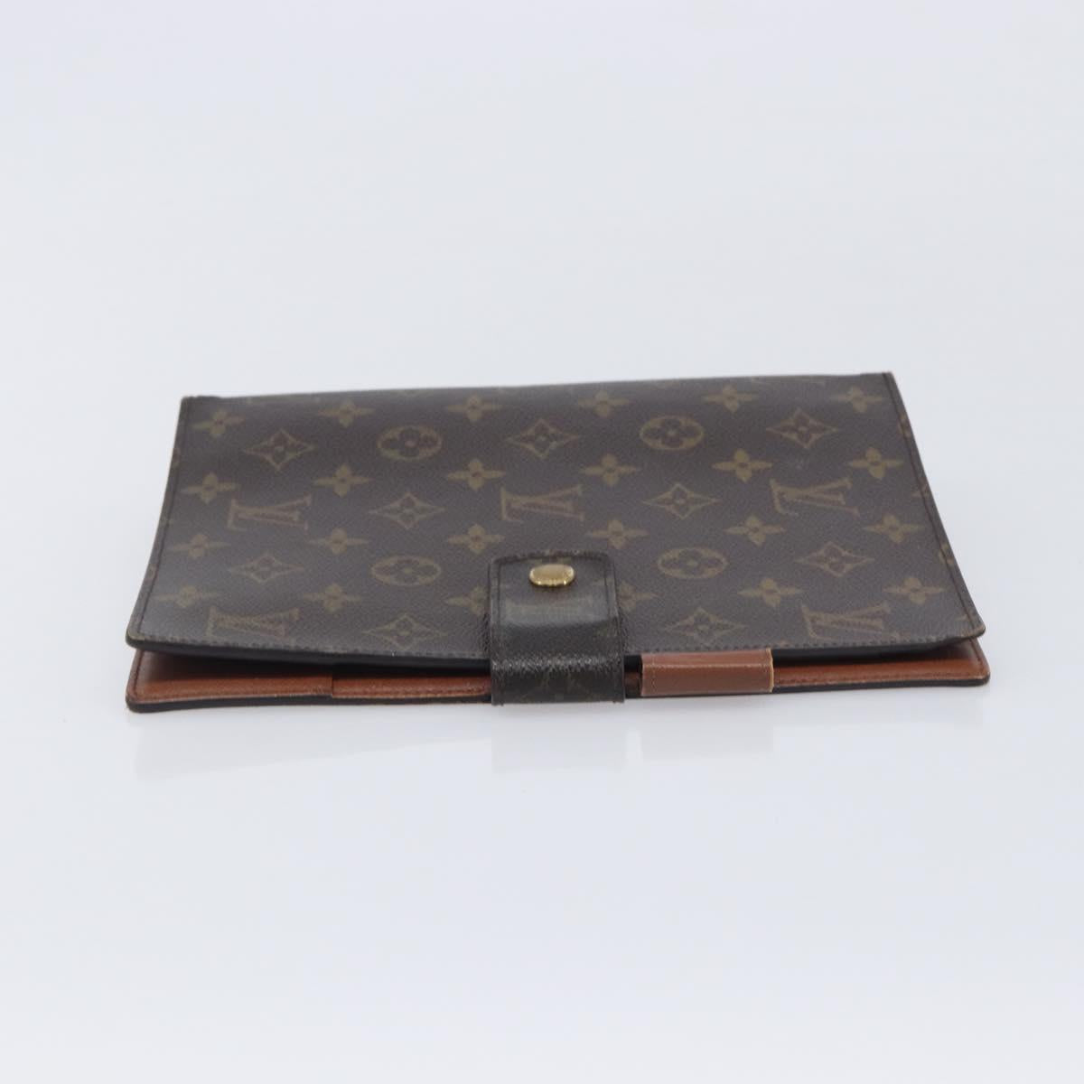 LOUIS VUITTON Monogram Agenda GM Day Planner Cover R20006 LV Auth BA16538