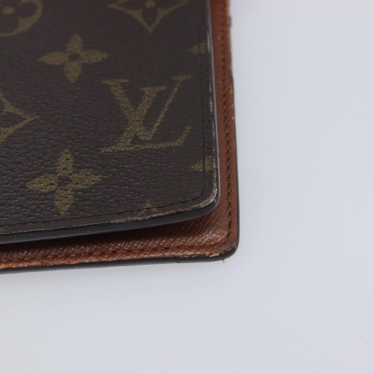 LOUIS VUITTON Monogram Agenda GM Day Planner Cover R20006 LV Auth BA16538