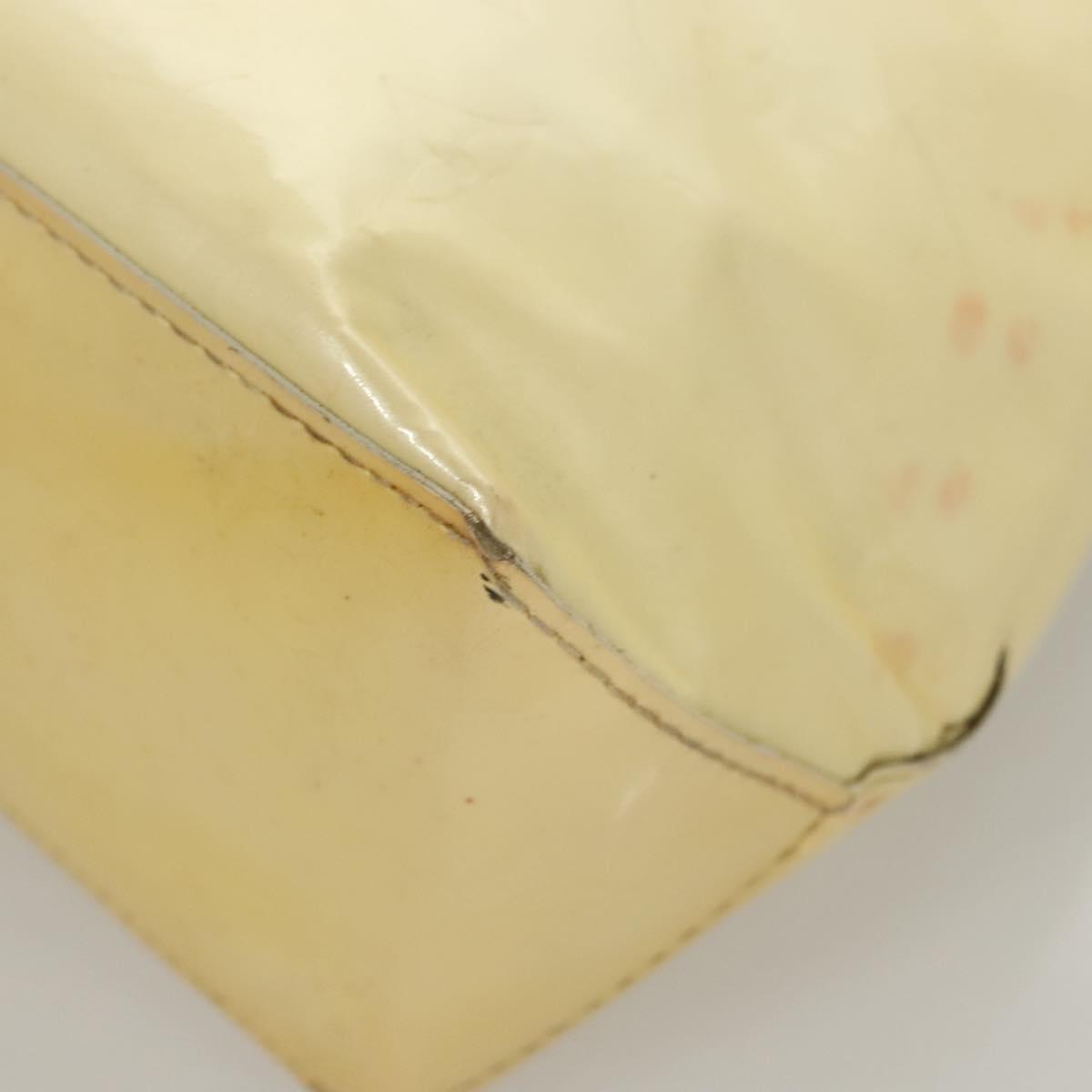 LOUIS VUITTON Monogram Vernis Reade PM Hand Bag Perle M91336 LV Auth BA1655