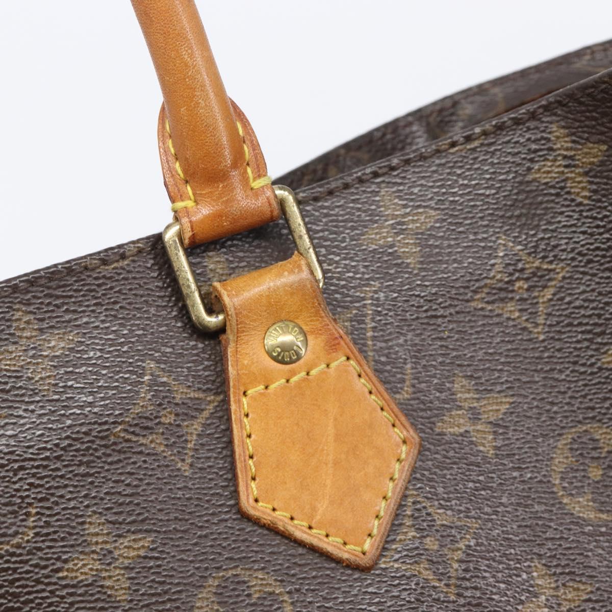 LOUIS VUITTON Monogram Sac Plat Hand Bag M51140 LV Auth BA16574