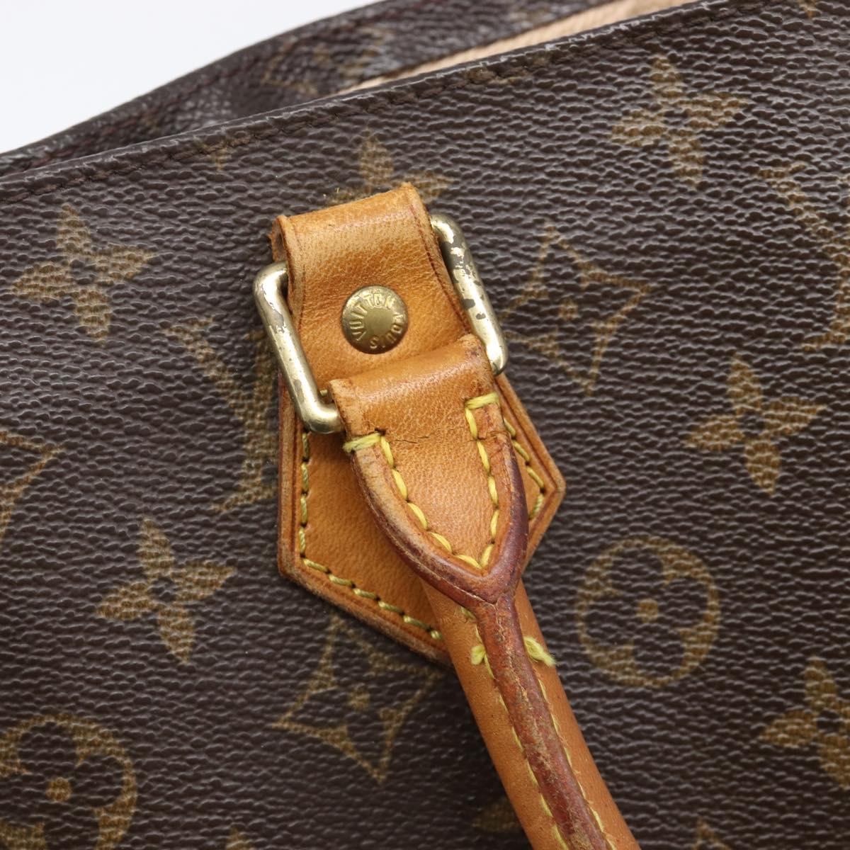 LOUIS VUITTON Monogram Sac Plat Hand Bag M51140 LV Auth BA16574